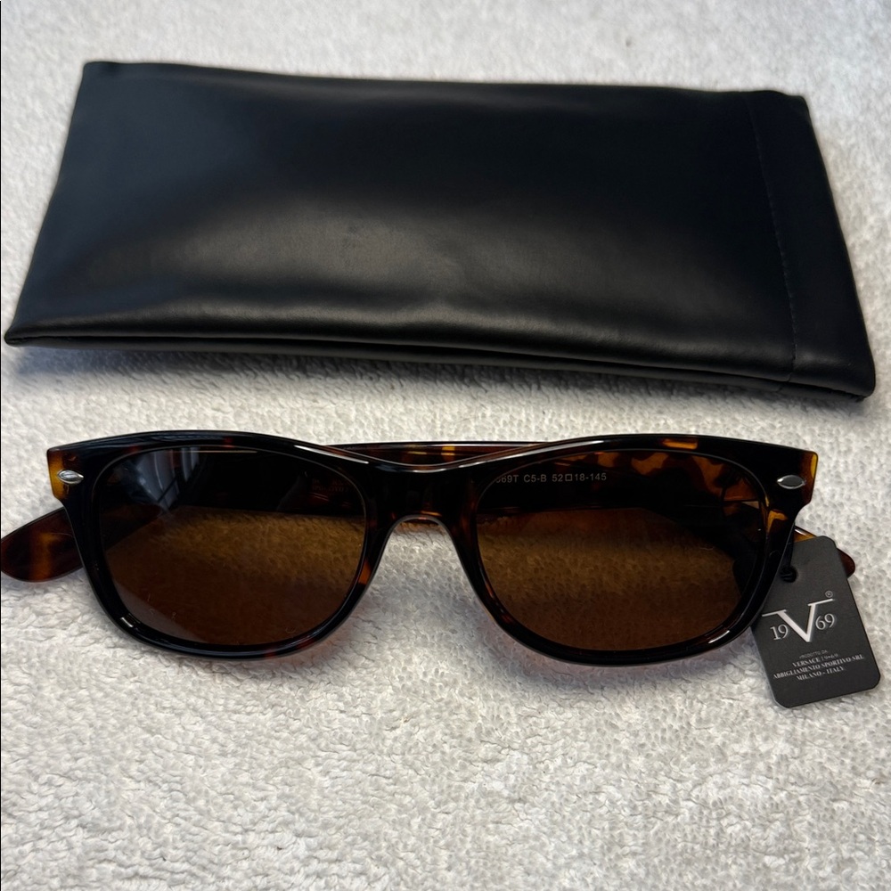 NEW VERSACE 1969 LLV1069T C5-B DARK TORTOISE SUNGLASSES